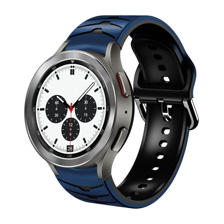 Bracelete de relógio em silicone com textura curva, para Samsung Galaxy Watch 4 44mm, para Samsung Galaxy Watch 4 40mm, para Samsung Galaxy Watch 4 Classic 42mm