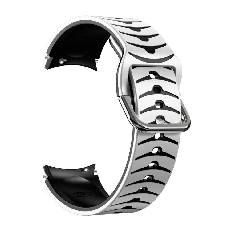 Curved Texture Silicone Watch Band, For Samsung  Galaxy Watch 4 Classic 46mm