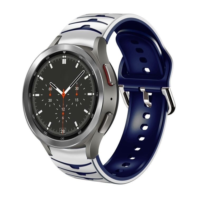 Curved Texture Silicone Watch Band, For Samsung  Galaxy Watch 4 Classic 46mm