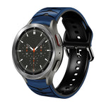 Curved Texture Silicone Watch Band, For Samsung  Galaxy Watch 4 Classic 46mm