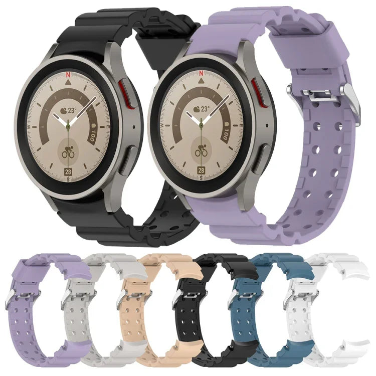 Correia de Relógio em Silicone Cor Pura Armor, Para Samsung Galaxy Watch5 44mm, Para Samsung Galaxy Watch5 40mm, Para Samsung Galaxy Watch5 Pro 45mm, Para Samsung Galaxy Watch4 44mm, Para Samsung Galaxy Watch4 40mm, Para Samsung Galaxy Watch4 Classic 42mm