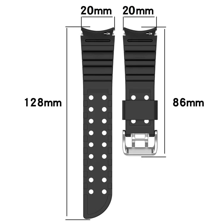 Correia de Relógio em Silicone Cor Pura Armor, Para Samsung Galaxy Watch5 44mm, Para Samsung Galaxy Watch5 40mm, Para Samsung Galaxy Watch5 Pro 45mm, Para Samsung Galaxy Watch4 44mm, Para Samsung Galaxy Watch4 40mm, Para Samsung Galaxy Watch4 Classic 42mm