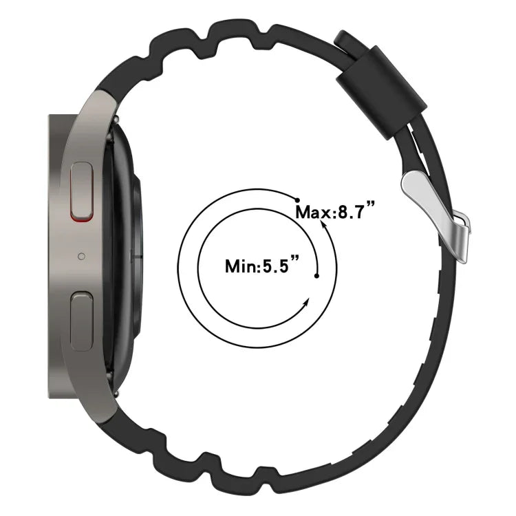 Correia de Relógio em Silicone Cor Pura Armor, Para Samsung Galaxy Watch5 44mm, Para Samsung Galaxy Watch5 40mm, Para Samsung Galaxy Watch5 Pro 45mm, Para Samsung Galaxy Watch4 44mm, Para Samsung Galaxy Watch4 40mm, Para Samsung Galaxy Watch4 Classic 42mm
