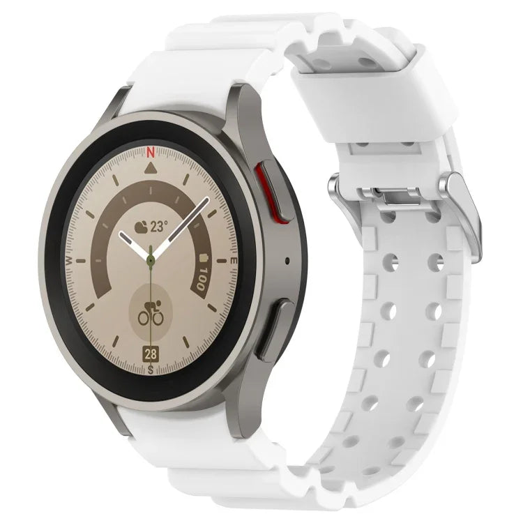 Correia de Relógio em Silicone Cor Pura Armor, Para Samsung Galaxy Watch5 44mm, Para Samsung Galaxy Watch5 40mm, Para Samsung Galaxy Watch5 Pro 45mm, Para Samsung Galaxy Watch4 44mm, Para Samsung Galaxy Watch4 40mm, Para Samsung Galaxy Watch4 Classic 42mm