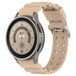 Correia de Relógio em Silicone Cor Pura Armor, Para Samsung Galaxy Watch5 44mm, Para Samsung Galaxy Watch5 40mm, Para Samsung Galaxy Watch5 Pro 45mm, Para Samsung Galaxy Watch4 44mm, Para Samsung Galaxy Watch4 40mm, Para Samsung Galaxy Watch4 Classic 42mm