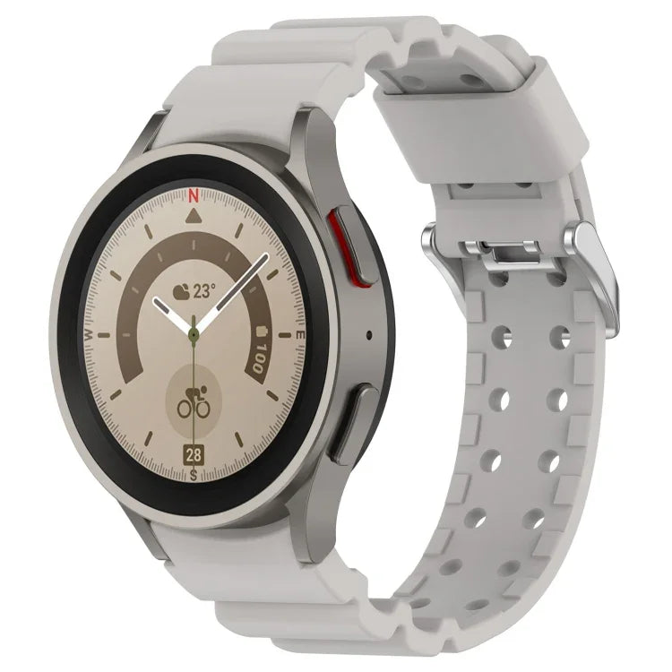 Correia de Relógio em Silicone Cor Pura Armor, Para Samsung Galaxy Watch5 44mm, Para Samsung Galaxy Watch5 40mm, Para Samsung Galaxy Watch5 Pro 45mm, Para Samsung Galaxy Watch4 44mm, Para Samsung Galaxy Watch4 40mm, Para Samsung Galaxy Watch4 Classic 42mm