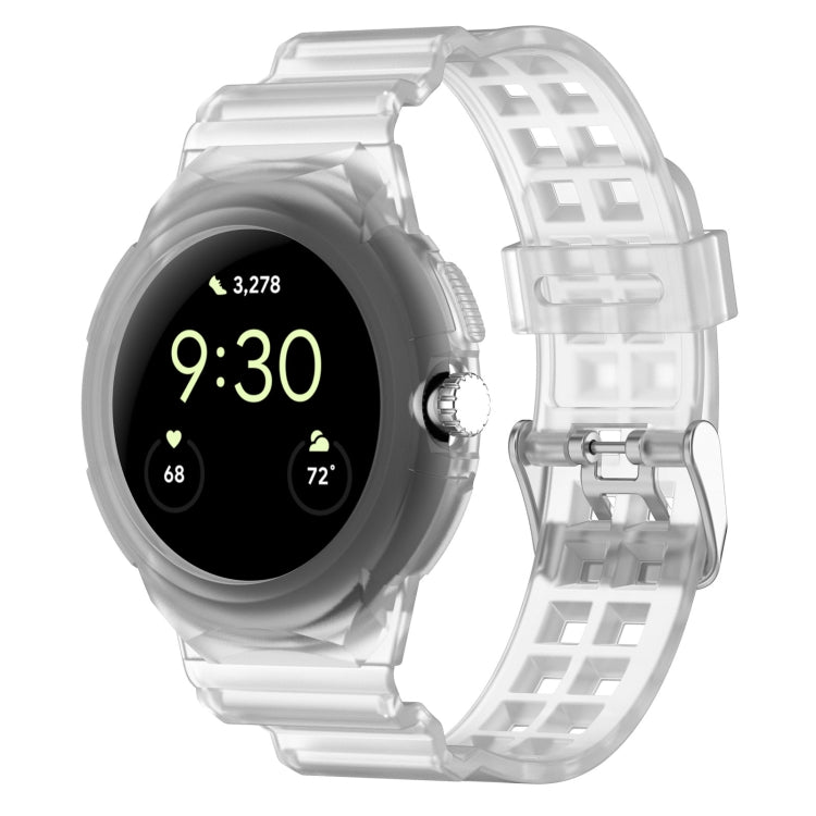 Integrated Fully Enclosed Silicone Watch Band, For Google Pixel Watch