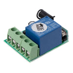 Interruptor de Controlo Remoto RF 1CH DC12V / Relé 10A / Receptor Interruptor 433MHZ