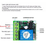 Interruptor de Controlo Remoto RF 1CH DC12V / Relé 10A / Receptor Interruptor 433MHZ