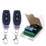 Conjunto Receptor Relé de Controlo Remoto RF Sem Fios para Porta Elétrica Universal DC 12V 24V 48V