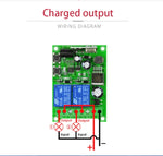 Conjunto Receptor Relé de Controlo Remoto RF Sem Fios para Porta Elétrica Universal DC 12V 24V 48V
