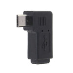 Adaptador Mini USB Fêmea 90 Graus para Micro USB Macho