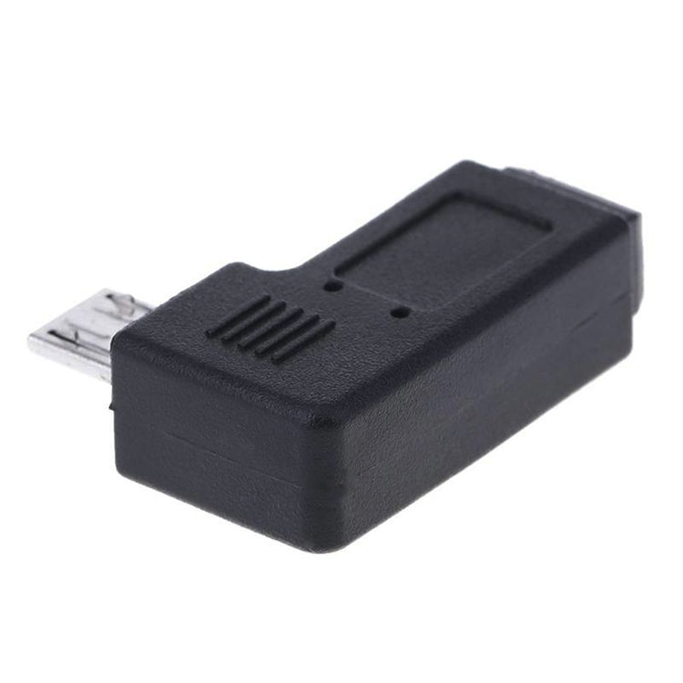 Adaptador Mini USB Fêmea 90 Graus para Micro USB Macho