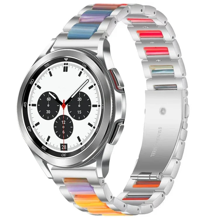 Correia de Relógio em Metal de Resina Interbead, Para Galaxy Watch 4 Classic 42 / 46mm