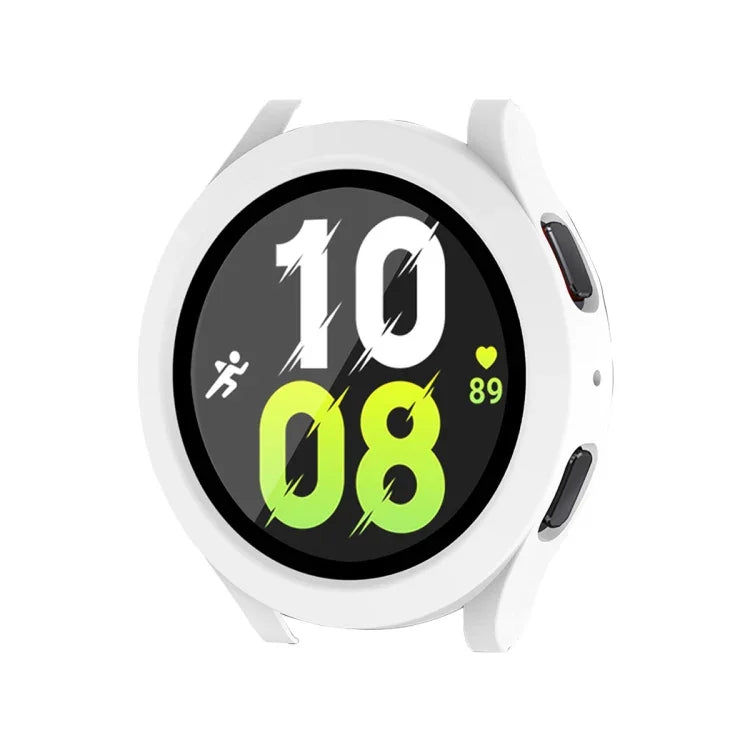 Para Samsung Galaxy Watch4/5 40mm ENKAY Hat-Prince Moldura PC à Prova de Água com Cobertura Total + Capa de Vidro Temperado 9H