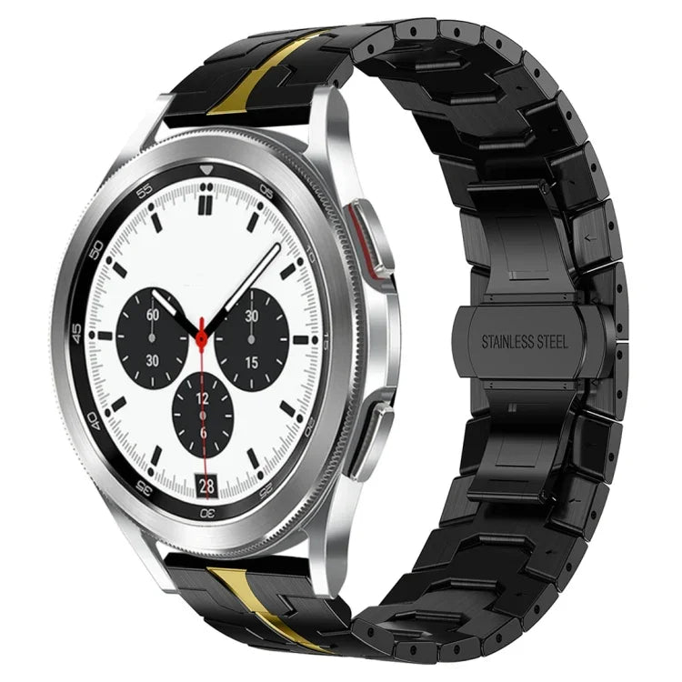 Armor Stainless Steel Metal Watch Band, For Samsung Galaxy watch 42mm, For Samsung Galaxy Watch3 41mm, For Samsung Galaxy Gear Sport, For Samsung Galaxy Watch Active, For Samsung Galaxy Watch5 / Watch5 Pro, For Samsung Galaxy Watch4 / Watch4 Classic