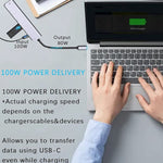 Hub USB C 7 em 1 Adaptador Multiporta USB C com HDMI, PD 100W e Leitor de Cartões SD/TF