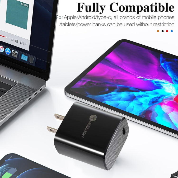 Carregador Rápido Mini PD11 Porta Única PD3.0 USB-C / Type-C 20W para Série iPhone / iPad, Ficha US, Ficha US