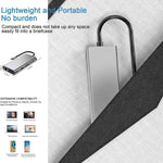 Hub USB C, adaptador USB C 11 em 1 com HDMI 4K, VGA, Type C PD, USB3.0, Ethernet RJ45, Leitor de Cartões SD/TF, AUX 3,5 mm, estação de ancoragem compatível com MacBook Pro/Air e outros dispositivos portáteis Type C