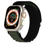 Pulseira de Relógio em Nylon de Duas Cores, Para Apple Watch Ultra 49mm, Para Apple Watch Series 8&7 45mm/SE 2&6&SE&5&4 44mm, Para Apple Watch Series 8&7 41mm/SE 2&6&SE&5&4 40mm