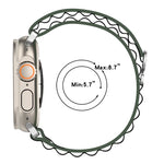 Pulseira de Relógio em Nylon de Duas Cores, Para Apple Watch Ultra 49mm, Para Apple Watch Series 8&7 45mm/SE 2&6&SE&5&4 44mm, Para Apple Watch Series 8&7 41mm/SE 2&6&SE&5&4 40mm