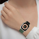 Pulseira de Relógio em Nylon de Duas Cores, Para Apple Watch Ultra 49mm, Para Apple Watch Series 8&7 45mm/SE 2&6&SE&5&4 44mm, Para Apple Watch Series 8&7 41mm/SE 2&6&SE&5&4 40mm