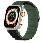 Pulseira de Relógio em Nylon de Duas Cores, Para Apple Watch Ultra 49mm, Para Apple Watch Series 8&7 45mm/SE 2&6&SE&5&4 44mm, Para Apple Watch Series 8&7 41mm/SE 2&6&SE&5&4 40mm