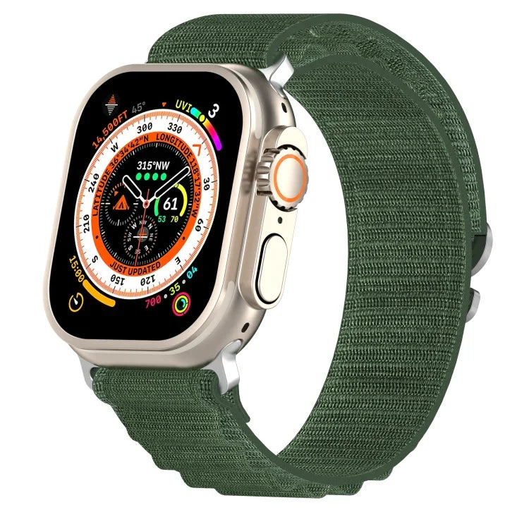 Pulseira de Relógio em Nylon de Duas Cores, Para Apple Watch Ultra 49mm, Para Apple Watch Series 8&7 45mm/SE 2&6&SE&5&4 44mm, Para Apple Watch Series 8&7 41mm/SE 2&6&SE&5&4 40mm