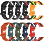 Correia de Relógio em Silicone Bicolor com Fivela Borboleta 22mm, Para Samsung Galaxy Watch3 45mm, Para Samsung Galaxy Watch 46mm, Para Samsung Gear S3 Classic, Para Samsung Gear S3 Frontier