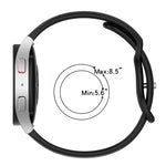 Correia de Relógio em Silicone Bicolor com Fivela Borboleta 22mm, Para Samsung Galaxy Watch3 45mm, Para Samsung Galaxy Watch 46mm, Para Samsung Gear S3 Classic, Para Samsung Gear S3 Frontier