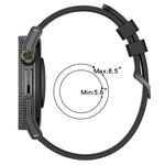 Correia de relógio em silicone riscada côncava de 22mm, para Samsung Galaxy Watch3 45mm, para Samsung Galaxy Watch 46mm, para Samsung Gear S3 Classic, para Samsung Gear S3 Frontier