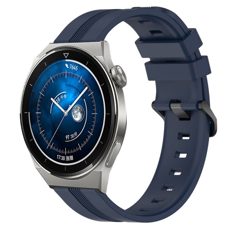 22mm Concave Striped Slicone Watch Band, For Huawei Watch GT3 Pro 46mm, For Huawei Watch Buds, For Huawei Watch 3 Pro New, For Huawei Watch GT3 46mm