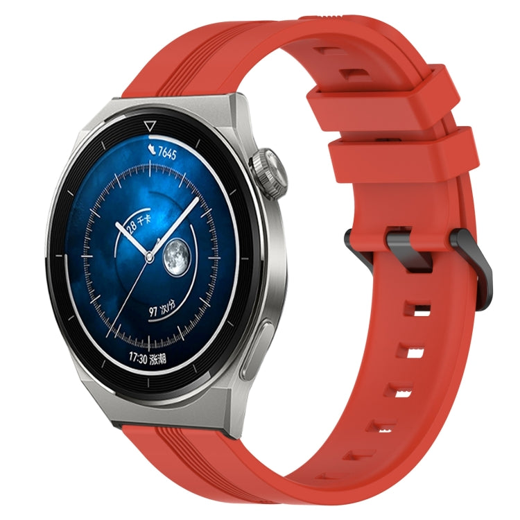 22mm Concave Striped Slicone Watch Band, For Huawei Watch GT3 Pro 46mm, For Huawei Watch Buds, For Huawei Watch 3 Pro New, For Huawei Watch GT3 46mm