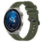 22mm Concave Striped Slicone Watch Band, For Huawei Watch GT3 Pro 46mm, For Huawei Watch Buds, For Huawei Watch 3 Pro New, For Huawei Watch GT3 46mm
