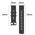 22mm Concave Striped Slicone Watch Band, For Huawei Watch GT3 Pro 46mm, For Huawei Watch Buds, For Huawei Watch 3 Pro New, For Huawei Watch GT3 46mm