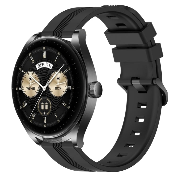 22mm Concave Striped Slicone Watch Band, For Huawei Watch GT3 Pro 46mm, For Huawei Watch Buds, For Huawei Watch 3 Pro New, For Huawei Watch GT3 46mm