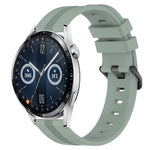 22mm Concave Striped Slicone Watch Band, For Huawei Watch GT3 Pro 46mm, For Huawei Watch Buds, For Huawei Watch 3 Pro New, For Huawei Watch GT3 46mm