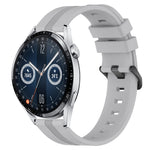 22mm Concave Striped Slicone Watch Band, For Huawei Watch GT3 Pro 46mm, For Huawei Watch Buds, For Huawei Watch 3 Pro New, For Huawei Watch GT3 46mm