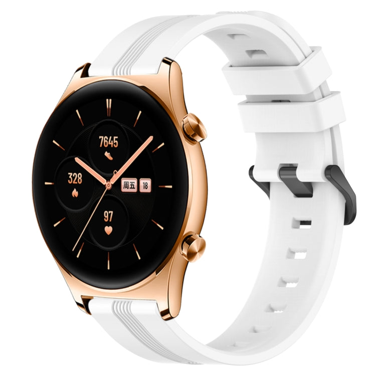 22mm Concave Striped Slicone Watch Band, For Huawei Watch GT 2E, For Huawei GT2 46mm, For Honor Watch GS 3, For Honor Watch GS Pro