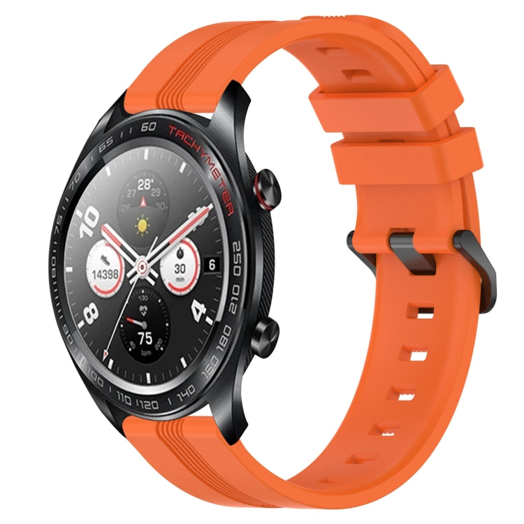 22mm Concave Striped Slicone Watch Band, For Honor Magic Watch 2 46mm, For Honor Watch Dream, For Huawei Watch GT3 SE