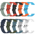 20mm Concave Striped Slicone Watch Band, For Amazfit GTS 4, For Amazfit GTS 3, For Amazfit GTS 2E, For Amazfit GTS 2 Mini