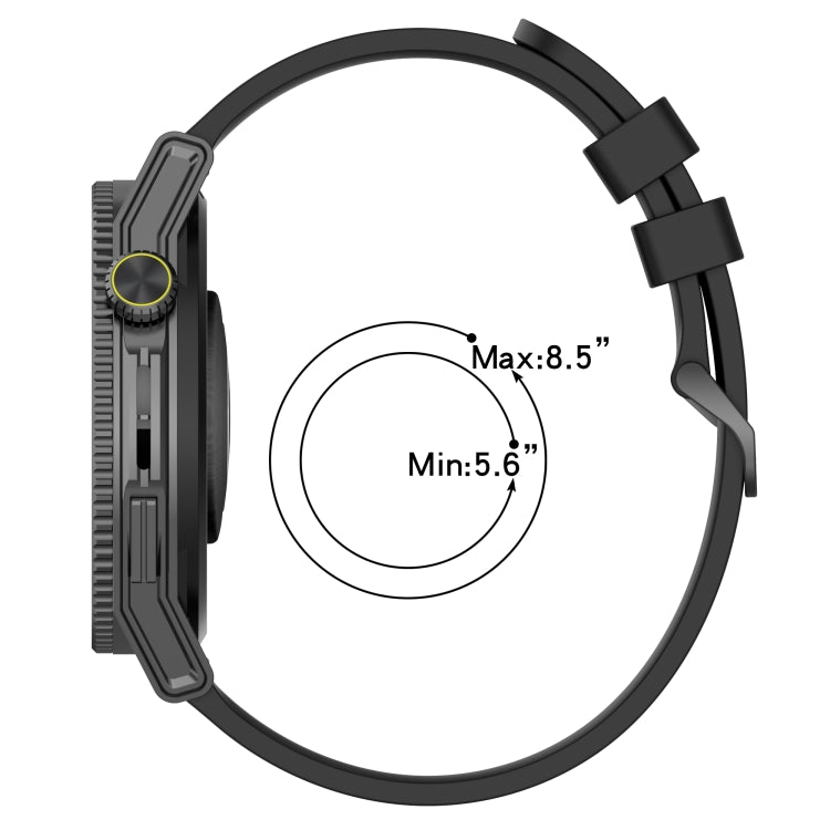20mm Concave Striped Slicone Watch Band, For Amazfit GTS 4, For Amazfit GTS 3, For Amazfit GTS 2E, For Amazfit GTS 2 Mini