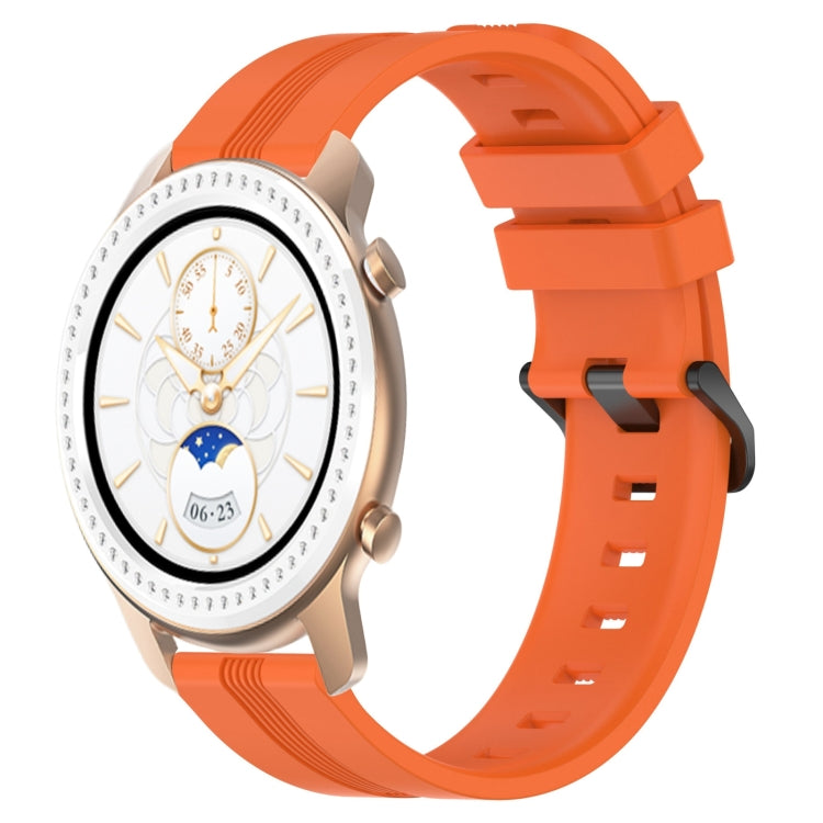 20mm Concave Striped Slicone Watch Band, For Amazfit GTS 2, For Amazfit GTS, For Amazfit GTR 42mm, For Amazfit Pop Pro