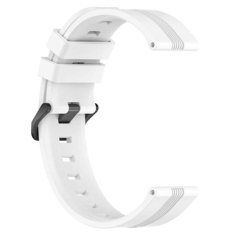20mm Concave Striped Slicone Watch Band, For Garmin Forerunner 55, For Garmin Venu, For Garmin Venu SQ, For Garmin Garminmove Luxe