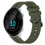 20mm Concave Striped Slicone Watch Band, For Garmin Forerunner 55, For Garmin Venu, For Garmin Venu SQ, For Garmin Garminmove Luxe
