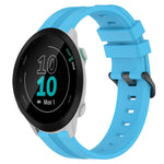 20mm Concave Striped Slicone Watch Band, For Garmin Forerunner 55, For Garmin Venu, For Garmin Venu SQ, For Garmin Garminmove Luxe
