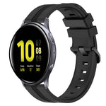 20mm Concave Striped Slicone Watch Band, For Samsung Galaxy Watch Active 2 40mm, For Samsung Galaxy Watch Active 2 44mm, For Samsung Galaxy Watch 42mm, For Samsung Galaxy Watch 6 44mm