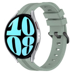 20mm Concave Striped Slicone Watch Band, For Samsung Galaxy Watch Active 2 40mm, For Samsung Galaxy Watch Active 2 44mm, For Samsung Galaxy Watch 42mm, For Samsung Galaxy Watch 6 44mm