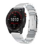 22mm Tortoise Shell Stainless Steel Watch Band, For Garmin Fenix 7, For Garmin Fenix 7 Solar, For Garmin Fenix 7 Sapphire Solar, For Garmin EPIX Gen 2, For Garmin Approach S62, For Garmin Fenix 6 GPS, For Garmin Fenix 6 Pro GPS                         ...