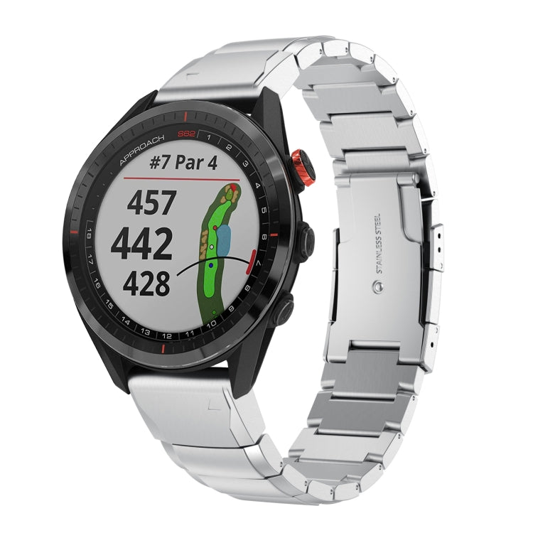 22mm Tortoise Shell Stainless Steel Watch Band, For Garmin Fenix 7, For Garmin Fenix 7 Solar, For Garmin Fenix 7 Sapphire Solar, For Garmin EPIX Gen 2, For Garmin Approach S62, For Garmin Fenix 6 GPS, For Garmin Fenix 6 Pro GPS                         ...